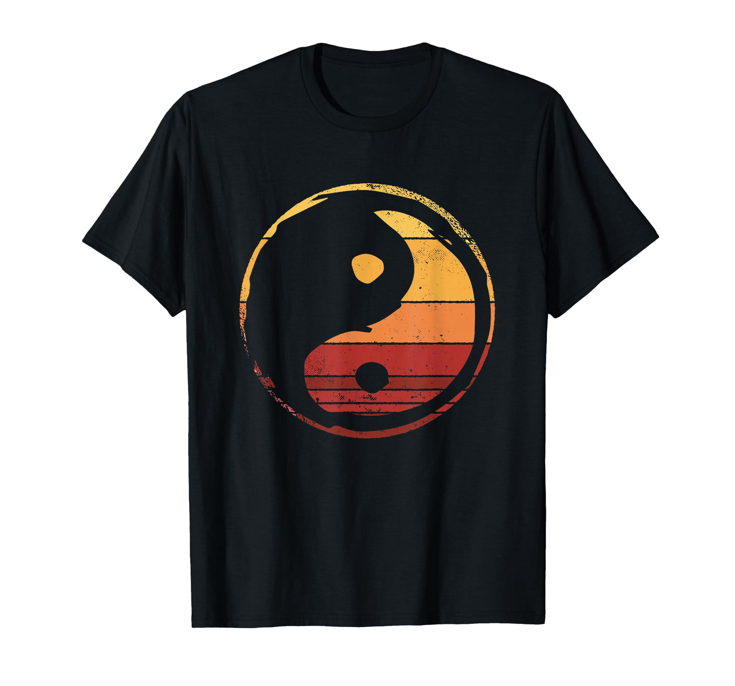 Asia Kawaii Asian Japanese Yin And Yang Retro T-Shirt