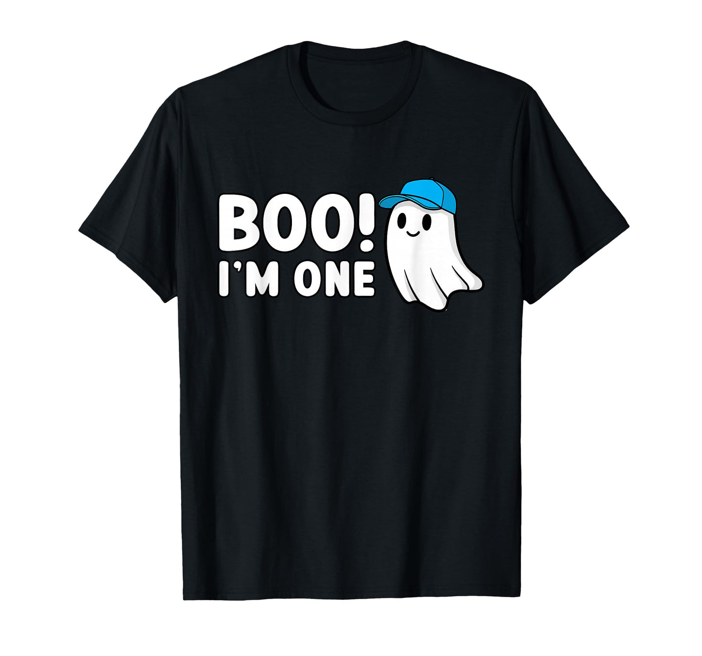 Boo Im One 1st Birthday 1 Year Old Boy Ghost Cute Halloween T-Shirt