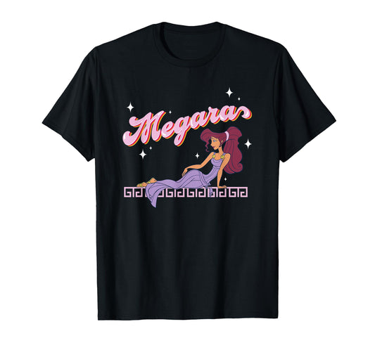Disney Hercules Megara Posing On A Starry Night Portrait T-Shirt