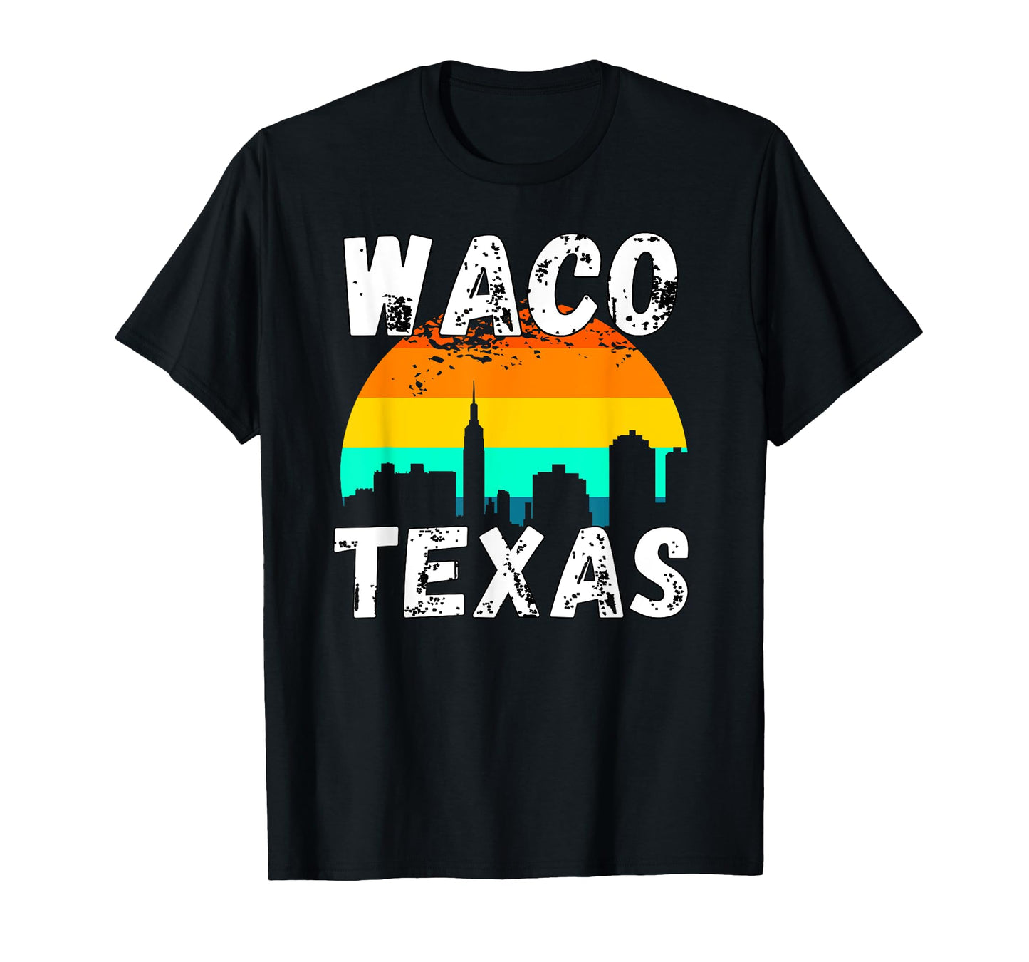 Retro Waco TX Texas City Apparel Souvenir T-Shirt