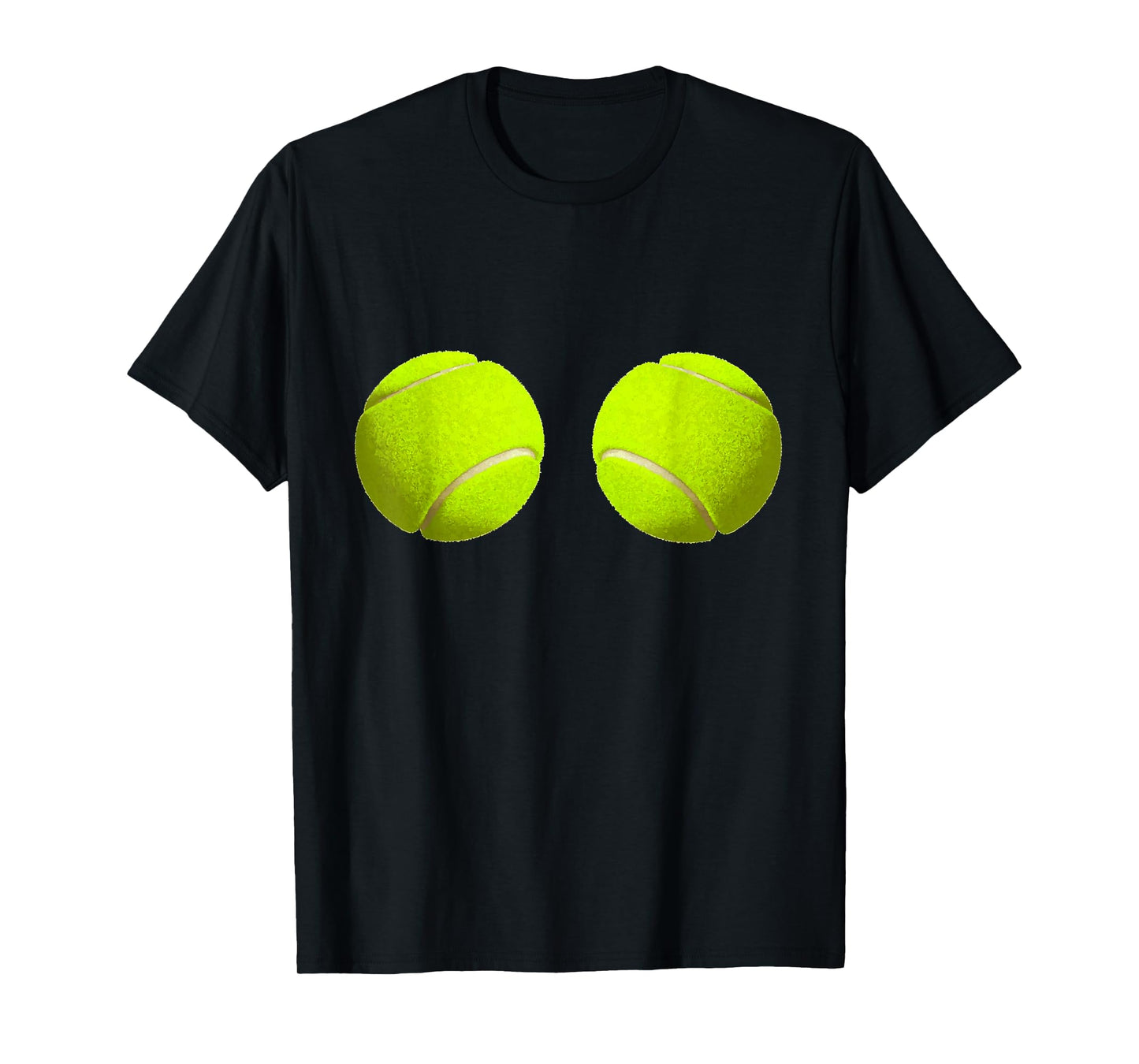 Tennis Ball Boobs Funny T-shirt Sport Lovers Hilarious Tee T-Shirt
