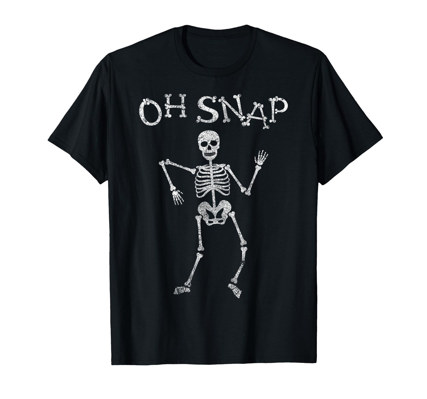 Funny Skeleton Oh Snap Halloween Night Party Costume Tee T-Shirt