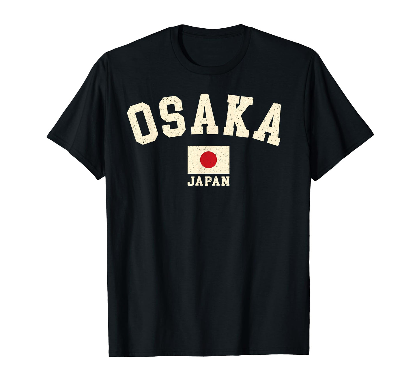 Vintage Osaka Japan Japanese Flag Souvenir Retro Graphic T-Shirt