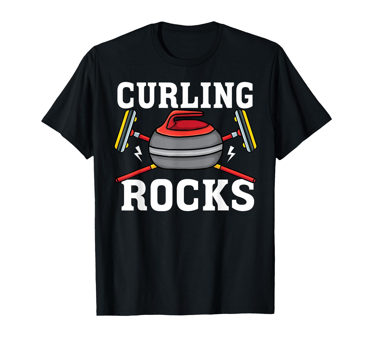 Curling rocks Broom curler Winter ice Sports lover Curling T-Shirt