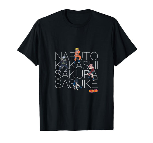 Naruto Classic Naruto Kakashi Sakura & Sasuke T-Shirt