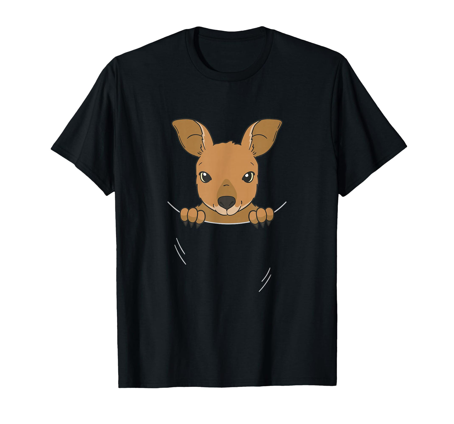 Cute Baby Kangaroo In Belly Bag T-Shirt