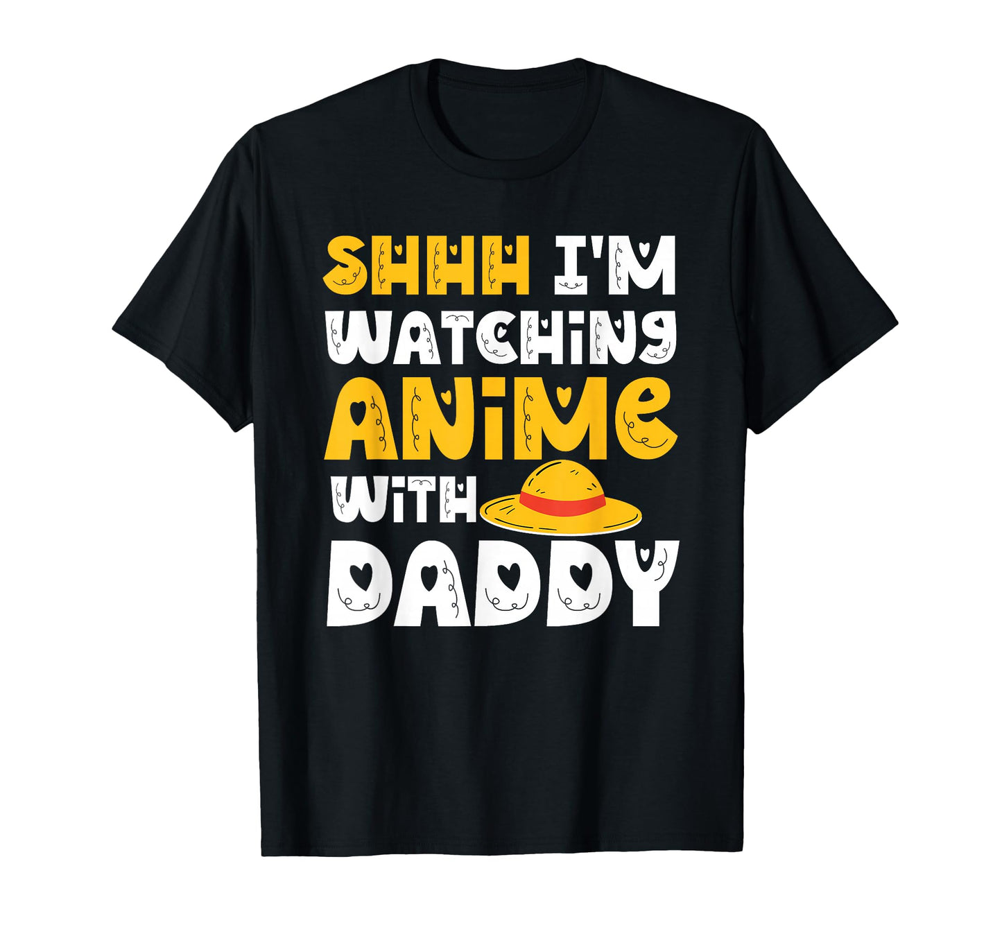 Watching Anime with Daddy Funny Watching Anime with Dad T-Shirt