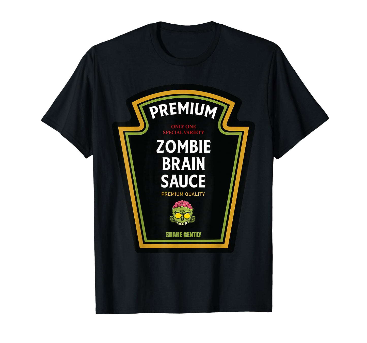 Zombie Brain Sauce 2024 Halloween Ketchup Matching Costume T-Shirt