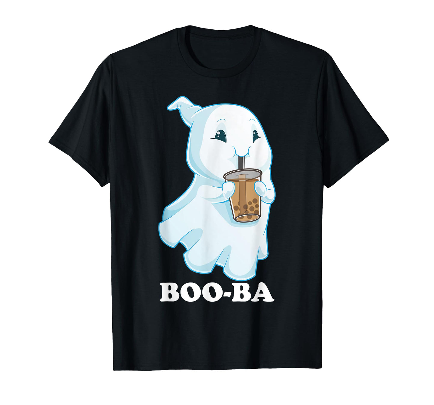 Boo-Ba Ghost Boba Bubble Tea Milk Halloween Costume T-Shirt