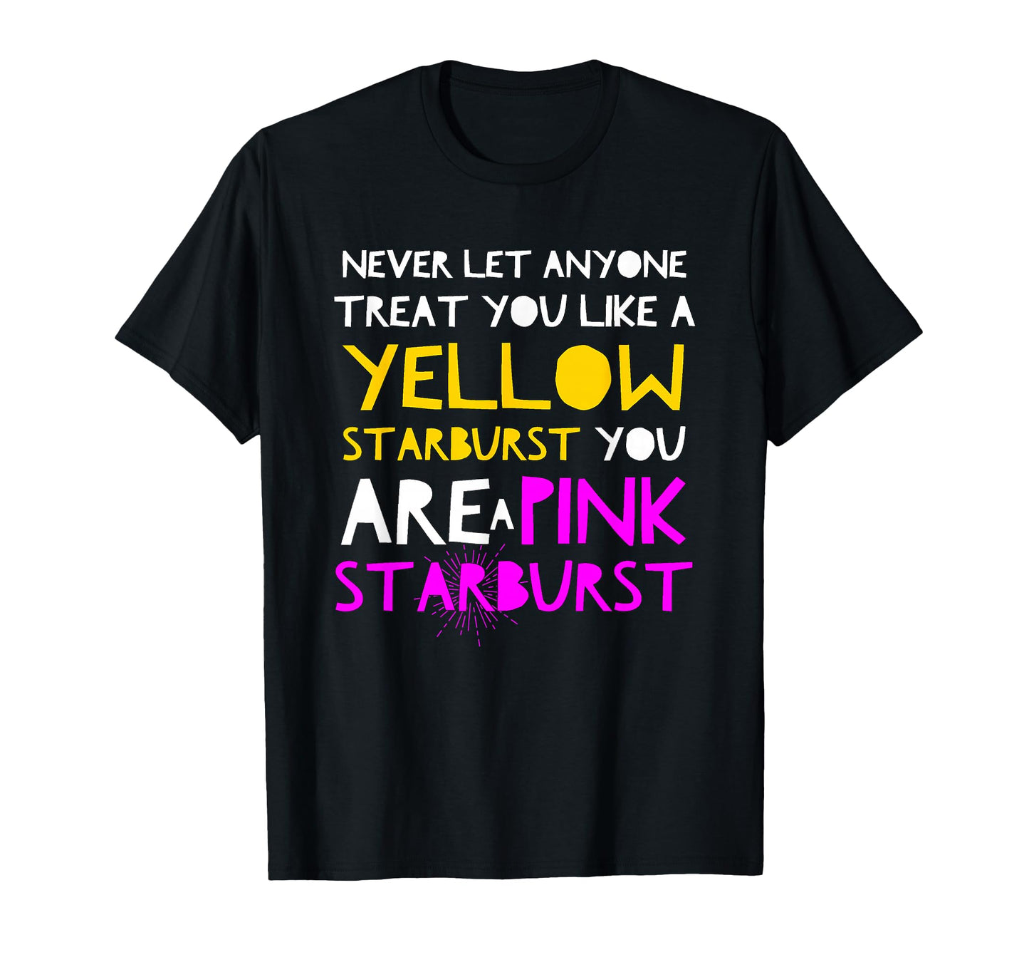 Yellow Starburst Pink Starburst T Shirt T-Shirt
