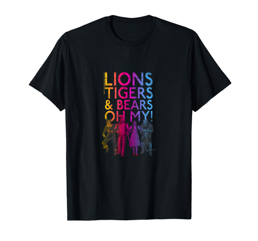 Wizard of Oz Lions, Tigers,& Bears T-Shirt Small