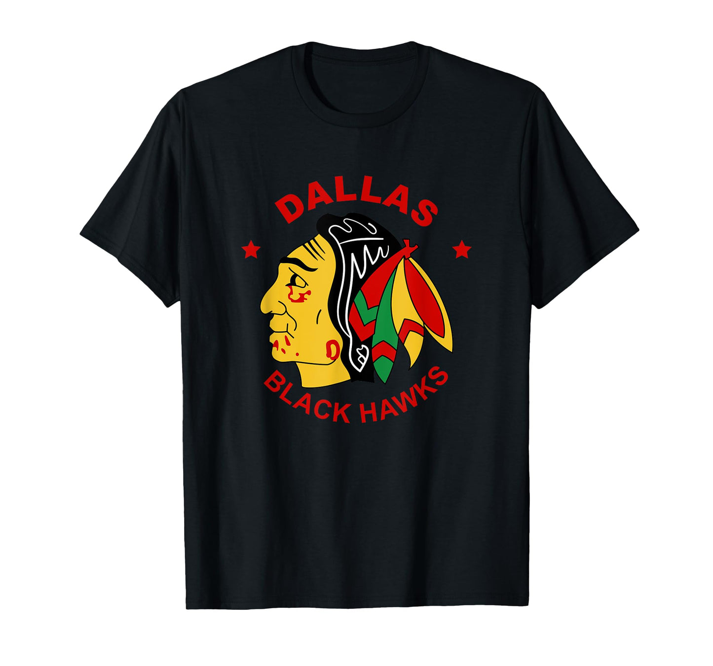 Dallas Black Hawks Vintage Hockey Fan T-Shirt