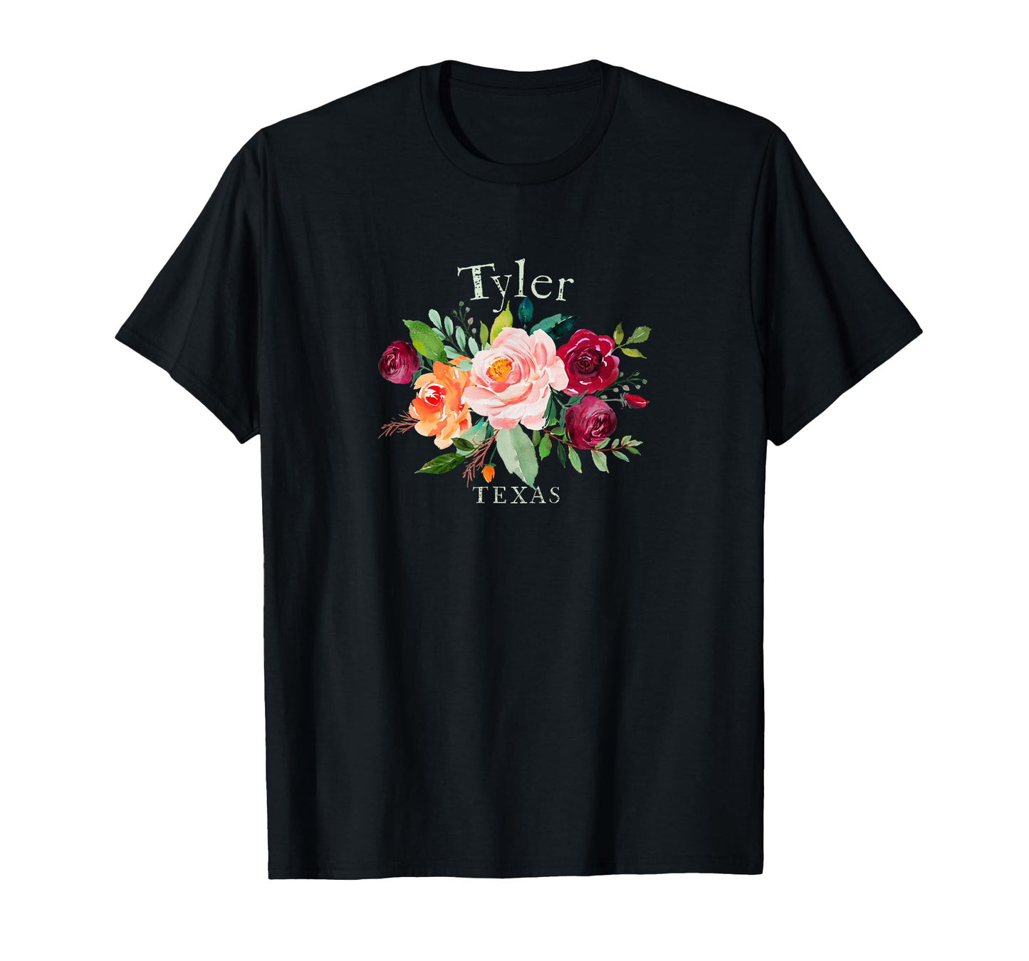 Tyler Texas Floral Rose Lovers Flower Gardeners Souvenir T-Shirt
