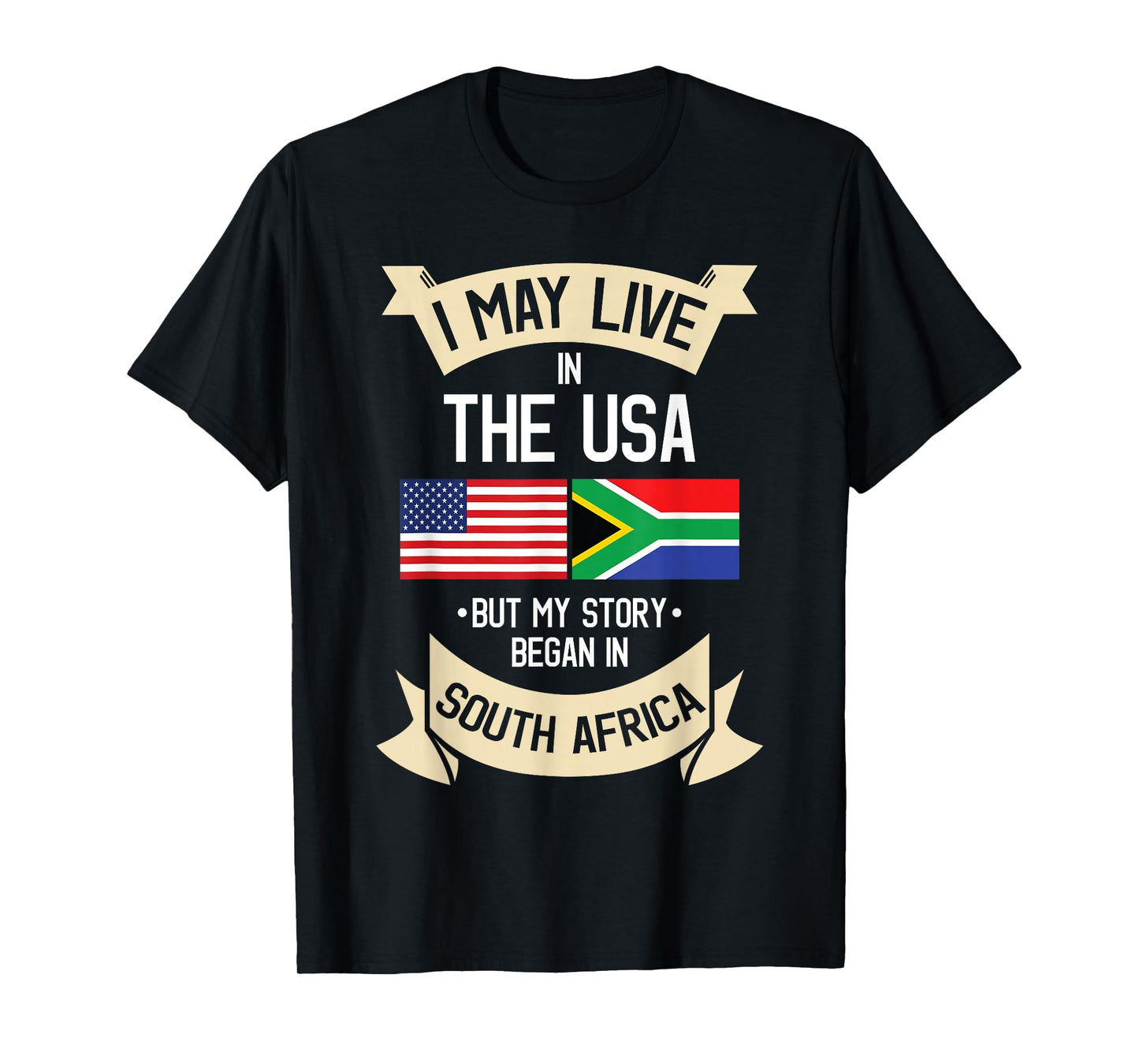 South Africa American Flag USA South African Roots Gifts Women Girls Kids Men T-Shirt