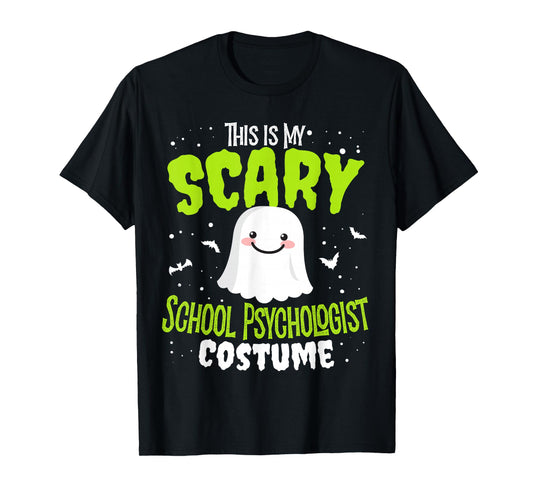 Funny Halloween This is my Scary School Psychologist Custome T-Shirt