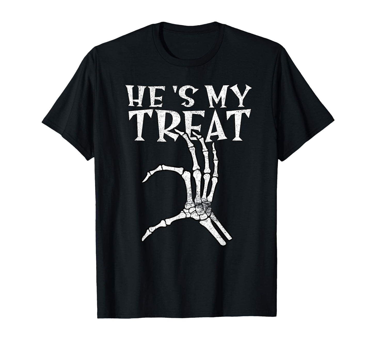 He's My Treat Heart Matching Couple Halloween Girlfriend T-Shirt