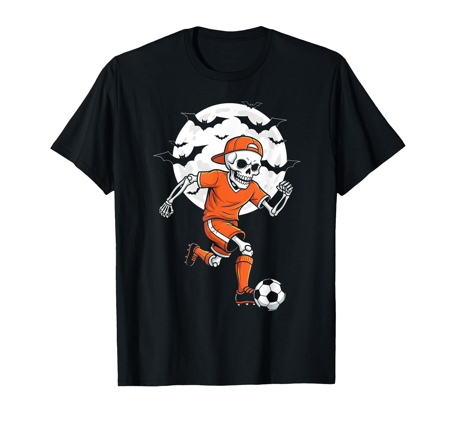 Funny Skeleton Soccer Halloween Costume Boys Kids Men Women T-Shirt