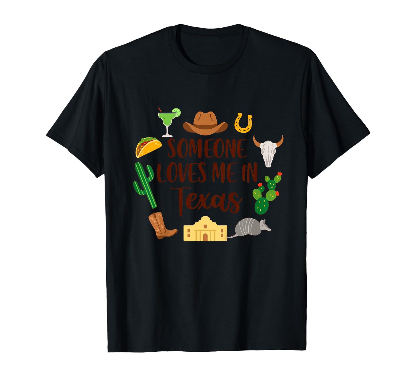 Kids Texas Baby Texas Traveling Trip Someone Loves Me In Texas T-Shirt
