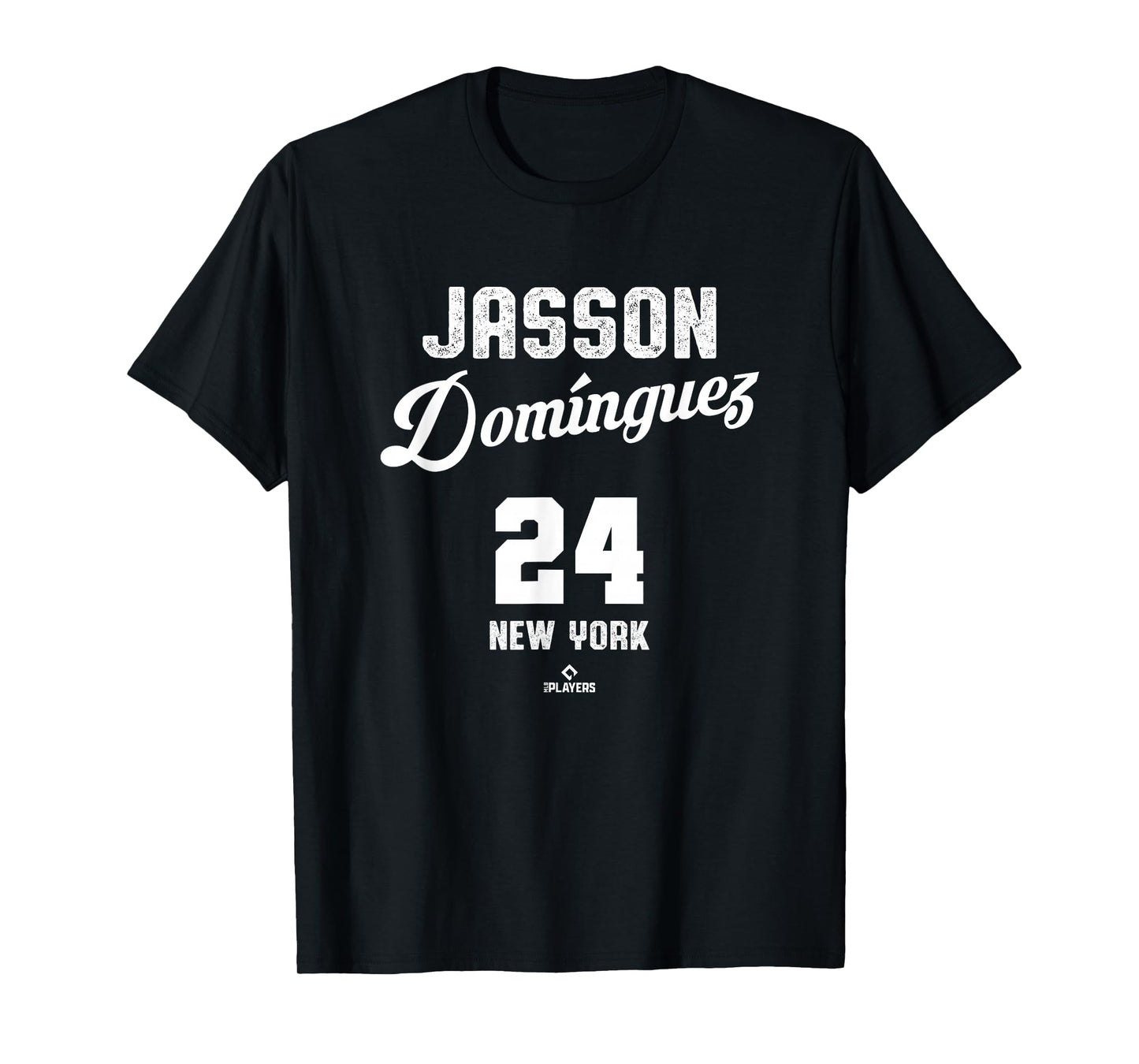 Jasson Dominguez 24 New York Baseball Vintage MLBPA T-Shirt