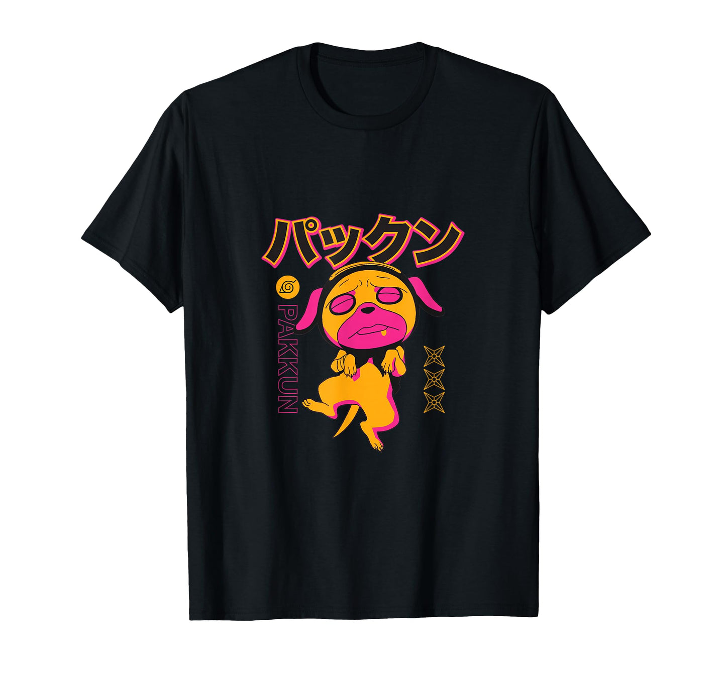 Naruto Classic Still Sleepy Pakkun Minimal Colors T-Shirt
