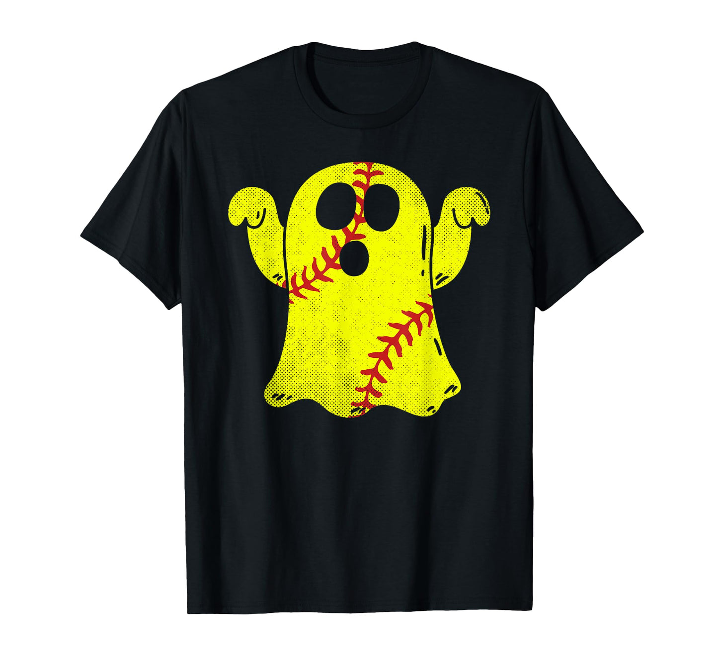 Softball Ghost Softball Lover Halloween Costume T-Shirt