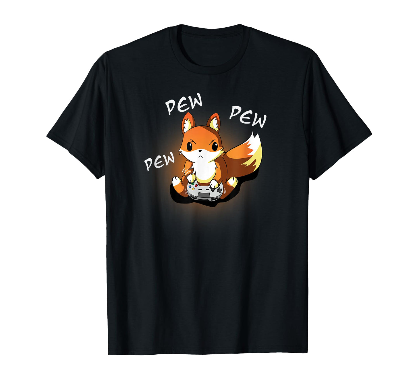 Angry Gamer Fox, Kawaii Funny Cute Gaming Design T-Shirt