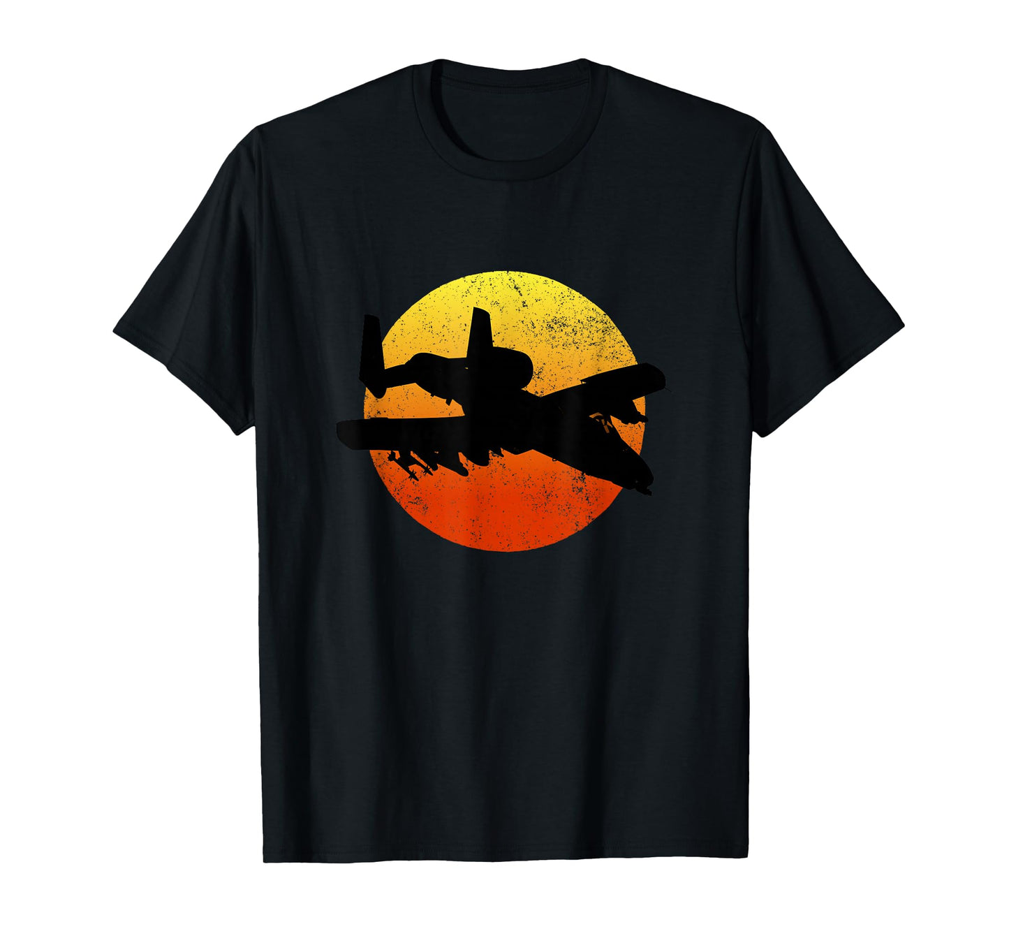 A-10 Warthog Silhouette Sunset Thunderbird Tank Buster A10 T-Shirt