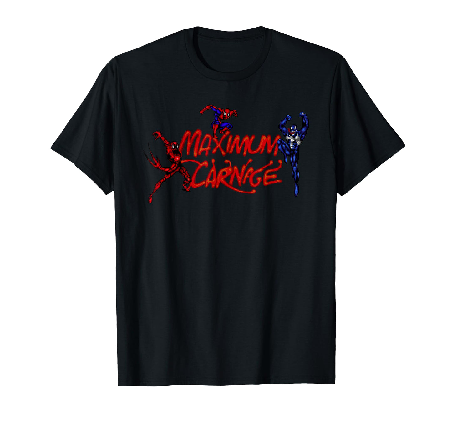 Marvel Venom and Spider-Man Maximum Carnage Retro T-Shirt Small