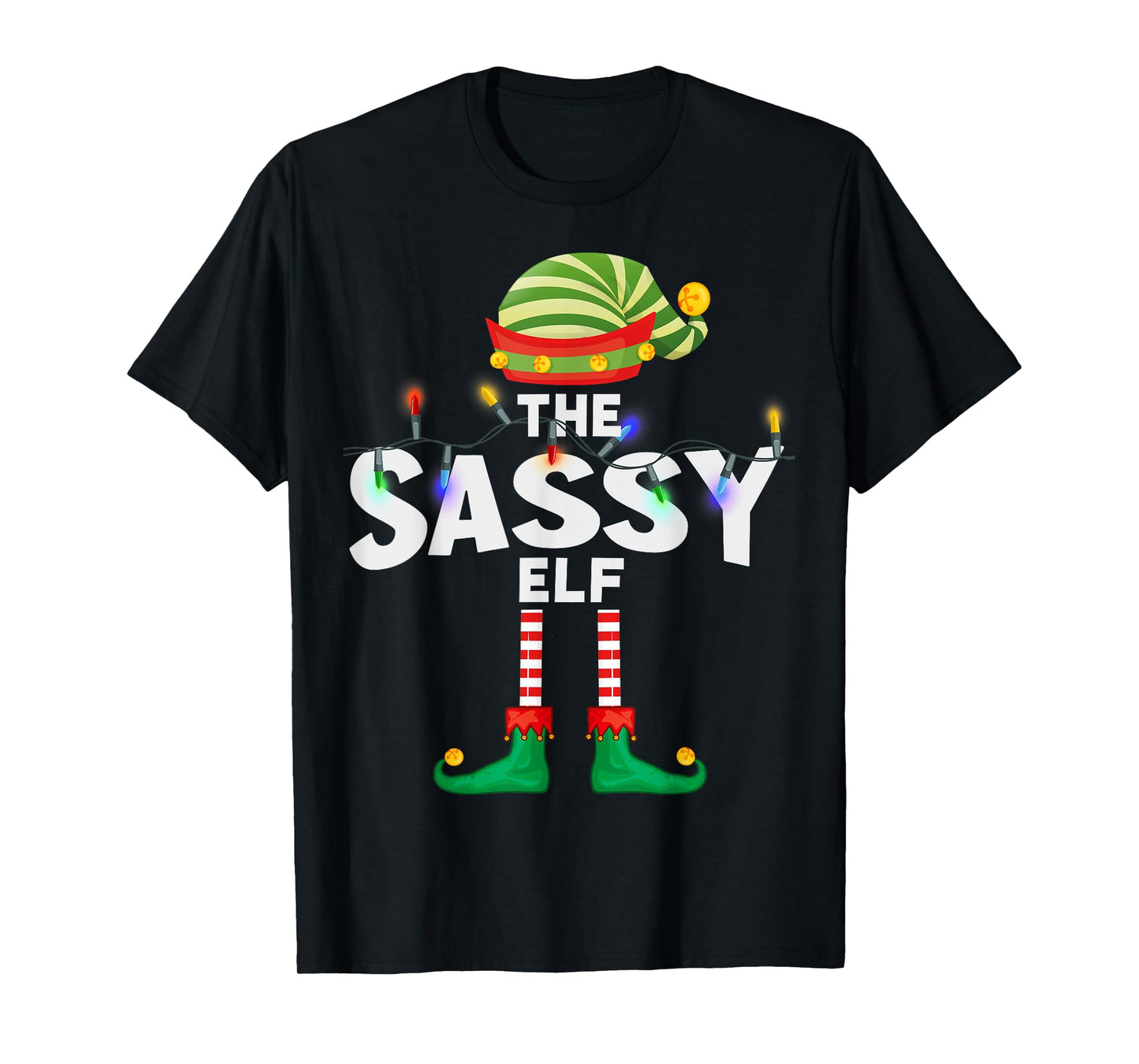 The Sassy Elf Christmas Matching Family T-Shirt