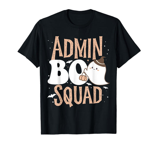 Funny Cute Halloween School Admin BOO Squad Costume T-Shirt