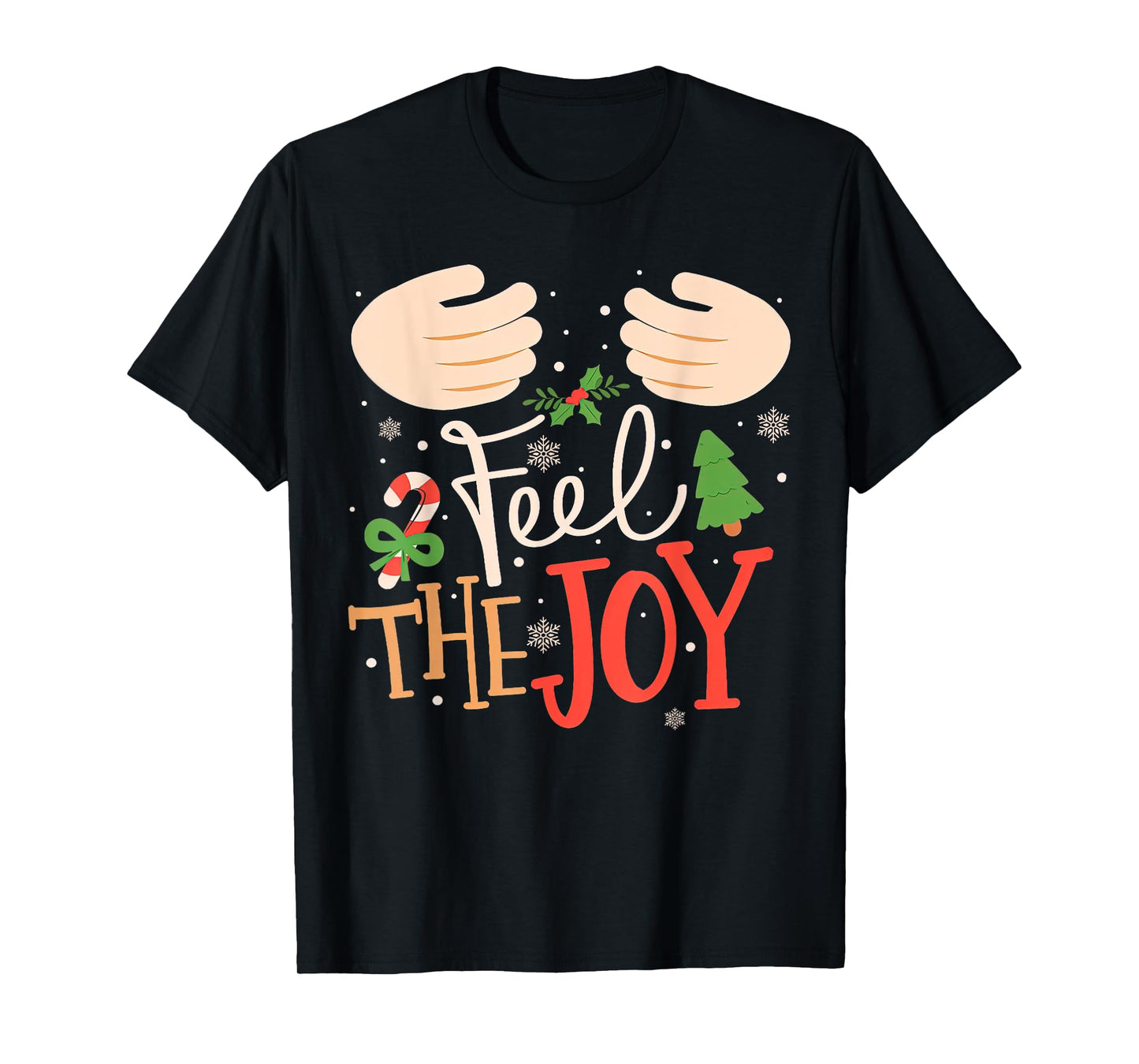 Jingle My Bells Feel The Joy Funny Christmas Matching Couple T-Shirt