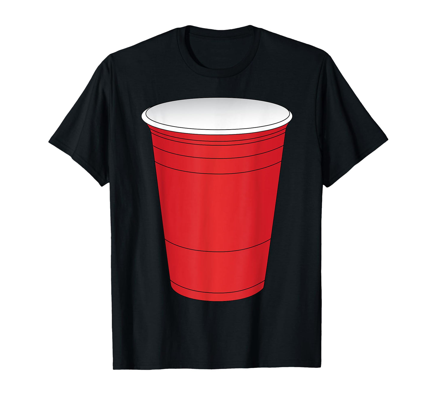 Red Beer Pong Cup Costume T-Shirt Fun Party Game T-Shirt