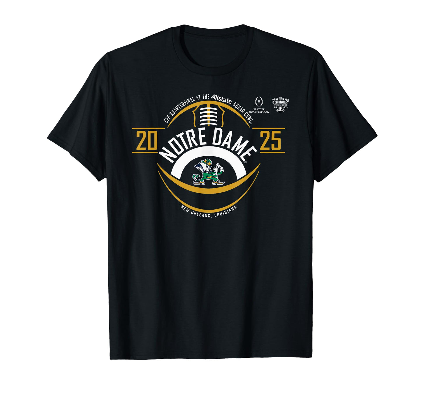 Notre Dame Fighting Irish Sugar Bowl CFP 2024-2025 Football T-Shirt