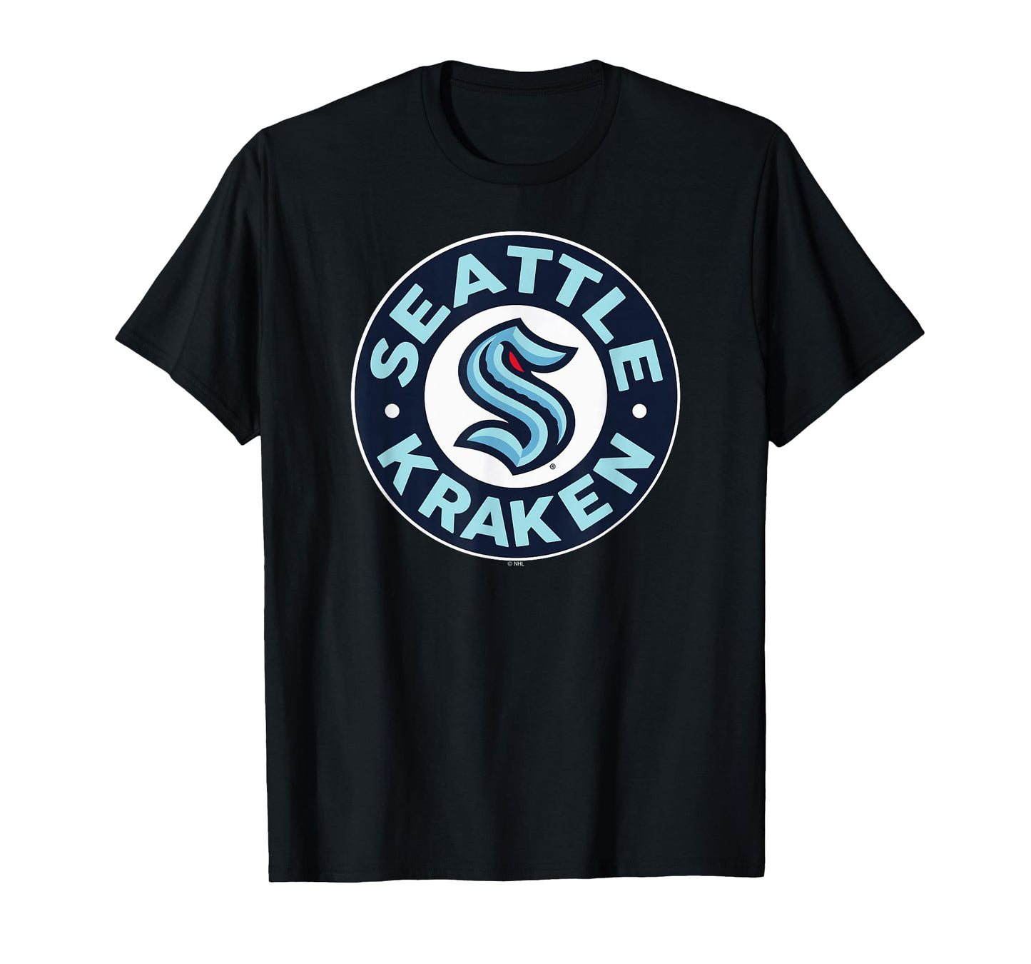 Seattle Kraken Symbol Black Officially Licensed T-Shirt