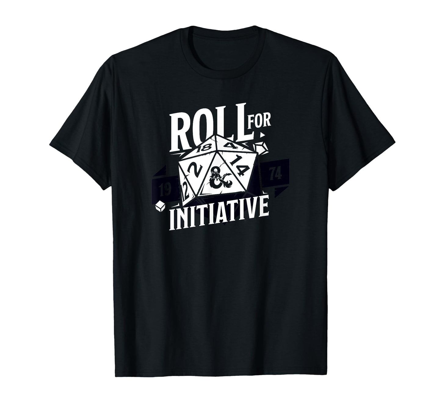 Dungeons & Dragons Roll For Initiative 1974 Text Logo T-Shirt
