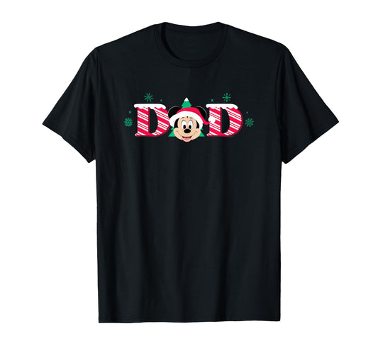 Disney Dad Candy Cane Holiday Christmas Family Trip Gift T-Shirt