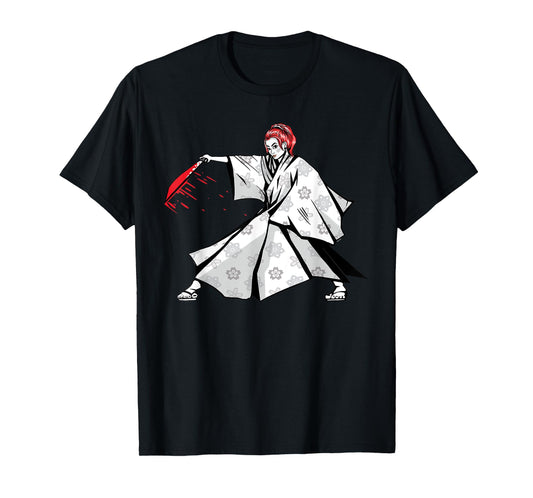 Japanese sword fight woman. T-Shirt