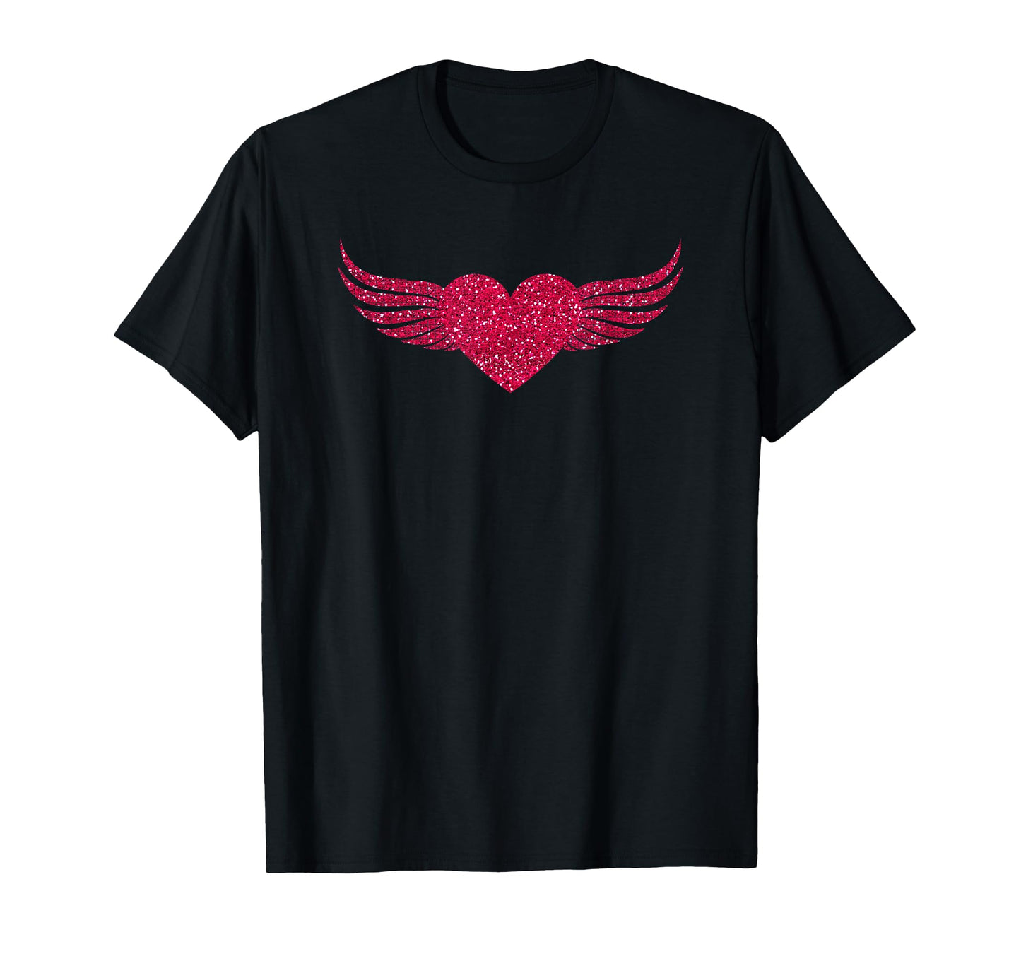 Cool Pink Angel Wings Heart T-Shirt