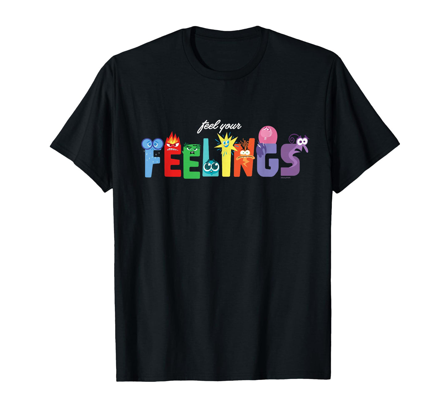 Disney and Pixar’s Inside Out 2 Emotions Feel Your Feelings T-Shirt