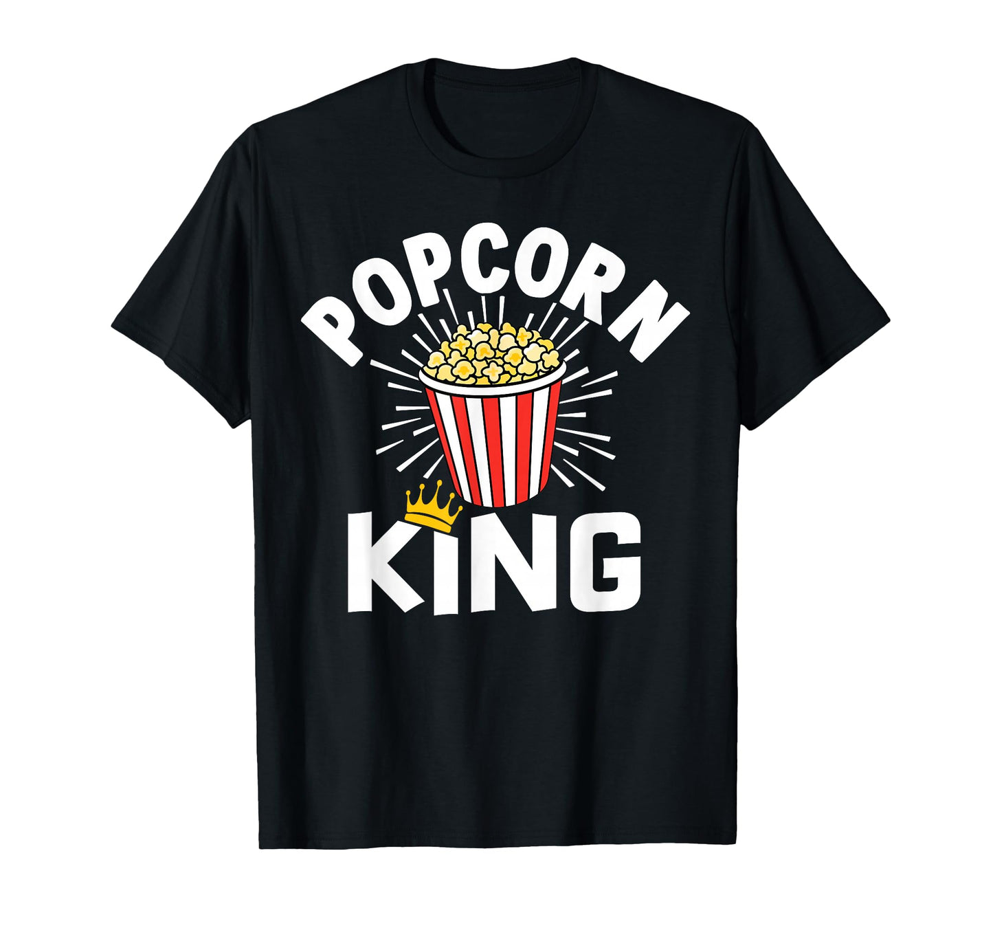 Popcorn King Cinema Movie Snack T-Shirt