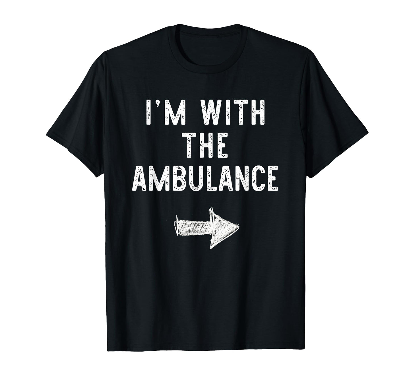 I’m With The Ambulance Funny Halloween Couple Costume T-Shirt