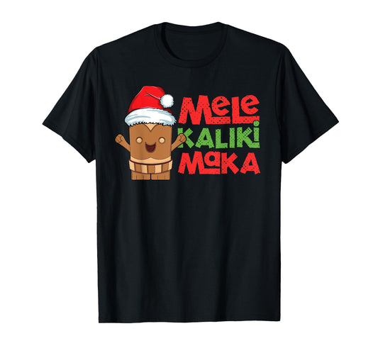 Mele Kalikimaka Hawaiian Christmas Tiki Hawaii Kids Boys T-Shirt