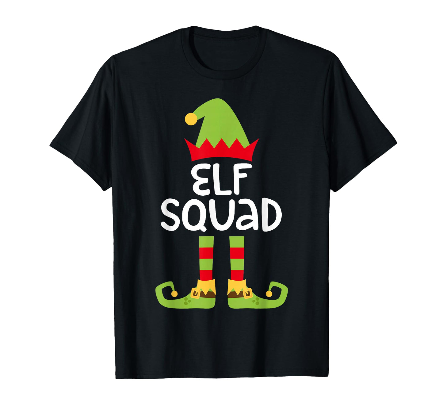Elf Squad Shirt Matching Kids Boy Girl Christmas Elf Pajamas T-Shirt