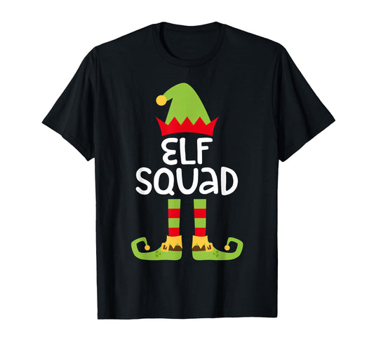 Elf Squad Shirt Matching Kids Boy Girl Christmas Elf Pajamas T-Shirt