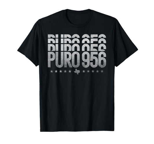 Puro 956 Valley Texas vintage distressed style graphics tee T-Shirt