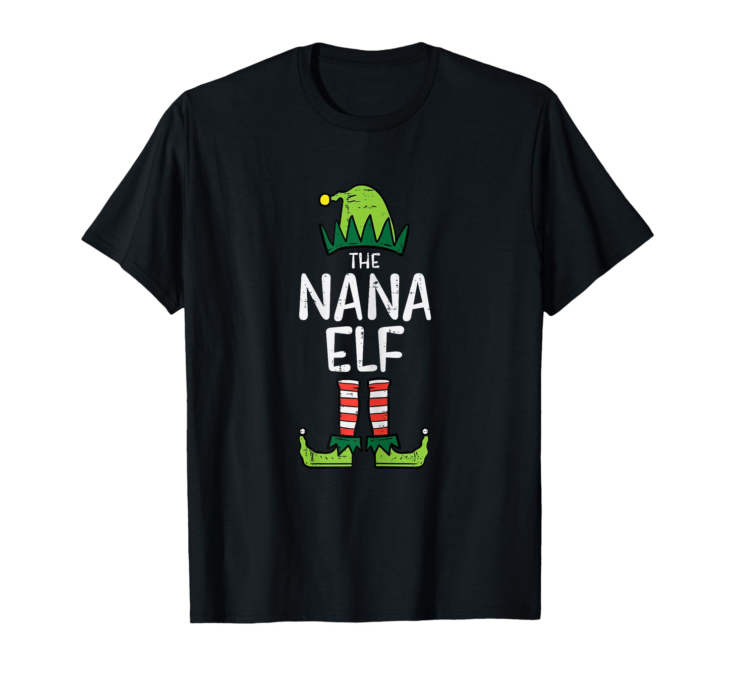 Nana Elf Xmas Matching Christmas For Family Grandma Set T-Shirt