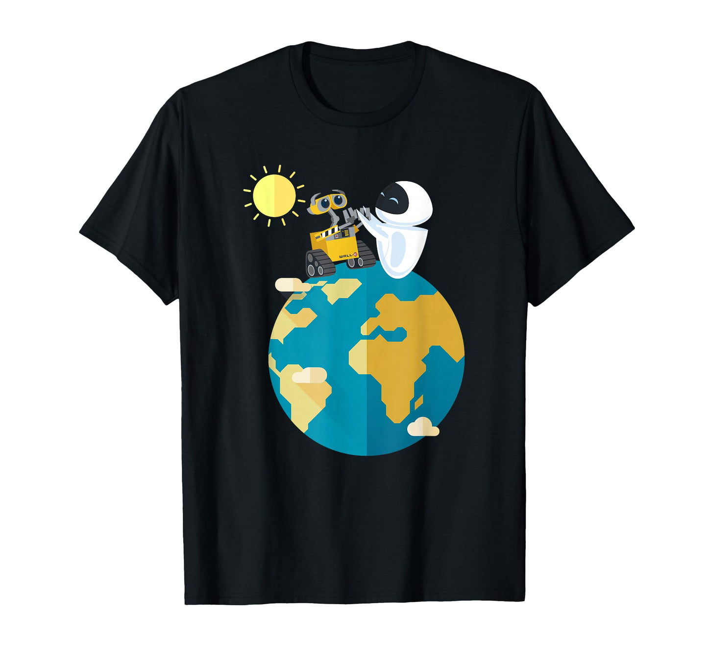 Disney Pixar Wall-E & EVE World Peace T-Shirt