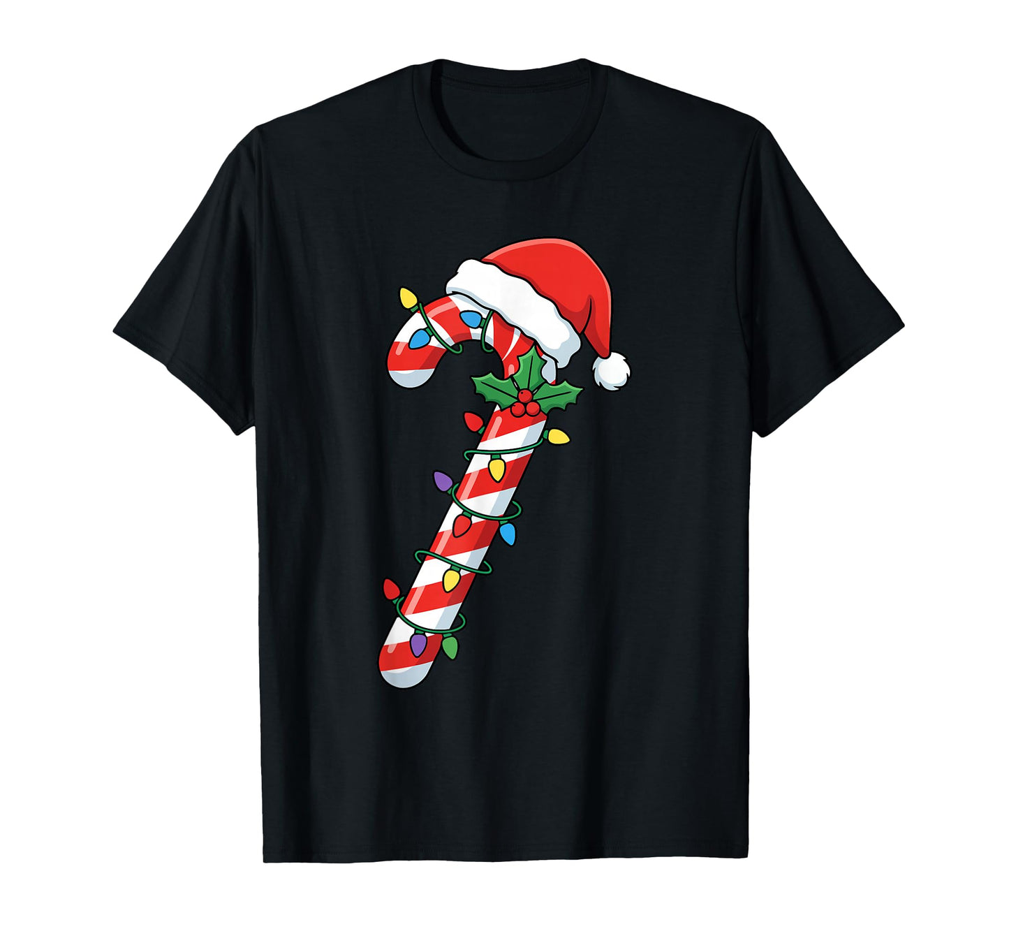 Funny Christmas Candy Canes Santa Xmas Kids Men Women T-Shirt
