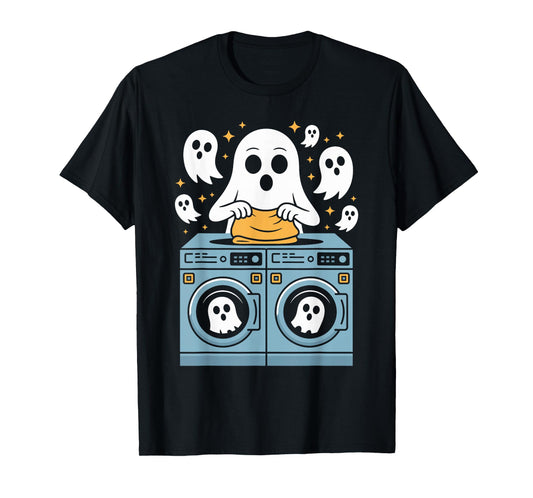 Ghost Laundry Spooky Funny Halloween Ghost Laundry T-Shirt