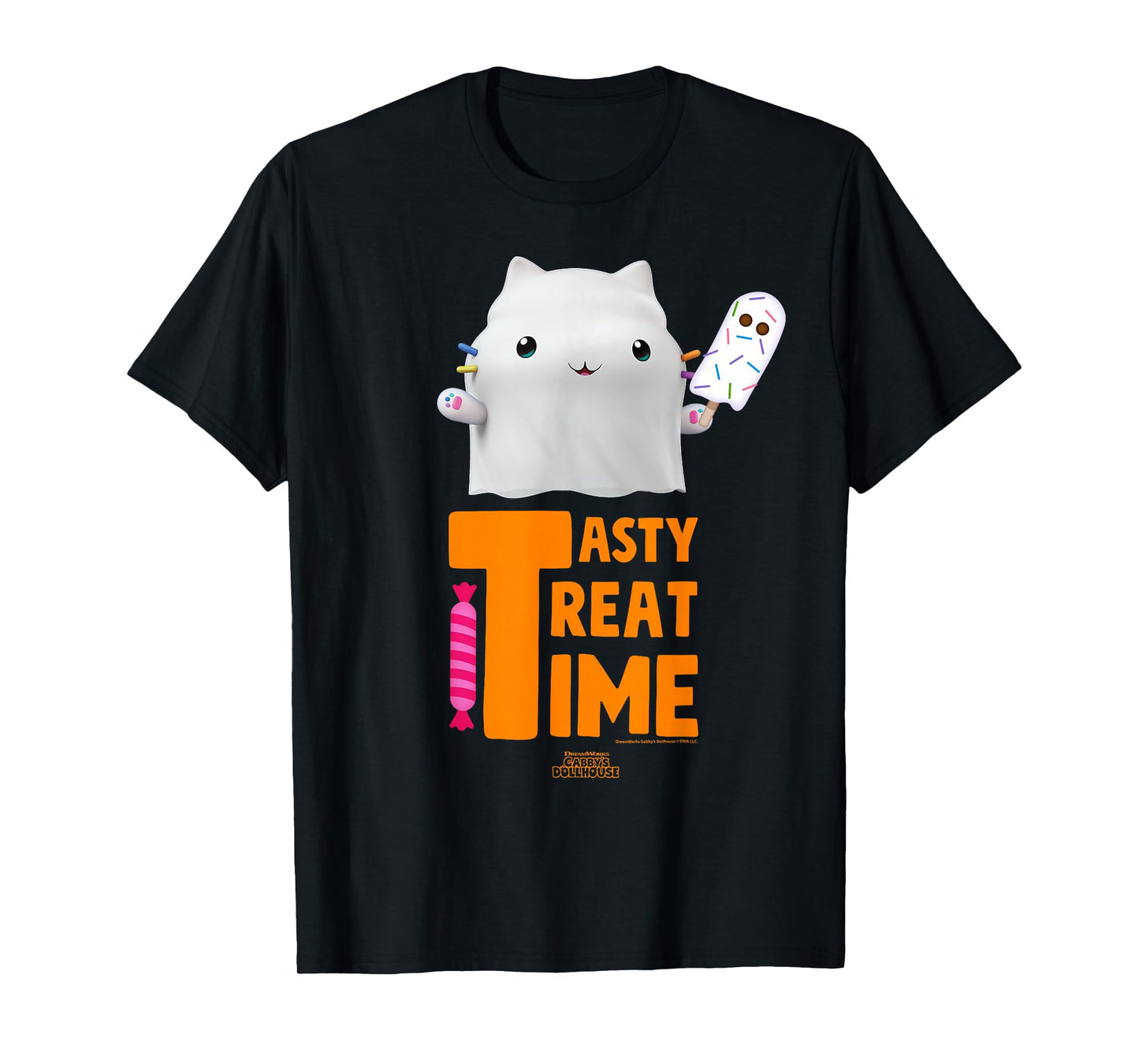 DreamWorks Gabby’s Dollhouse Cakey Tasty Treat Time Ghost T-Shirt